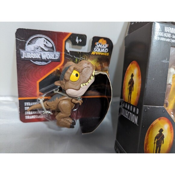Jurassic World Hammond Collection John Raymond Arnold 4" Action Figure & T Rex - Picture 2 of 6